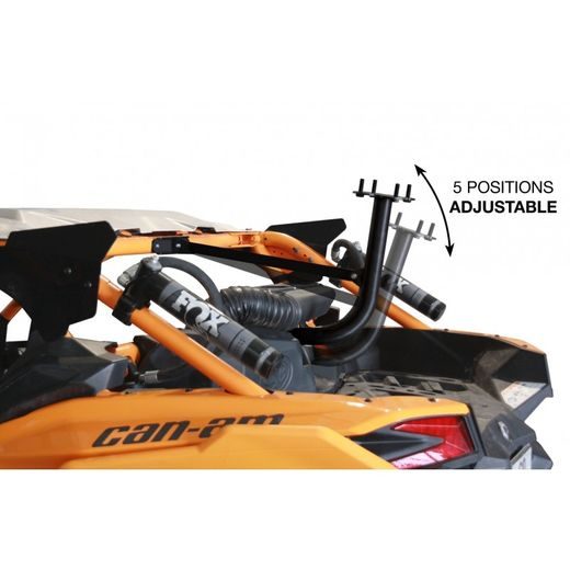 XRW ADJUSTABLE SPARE TIRE CARRIER STL BLACK - CAN-AM MAVERICK X3