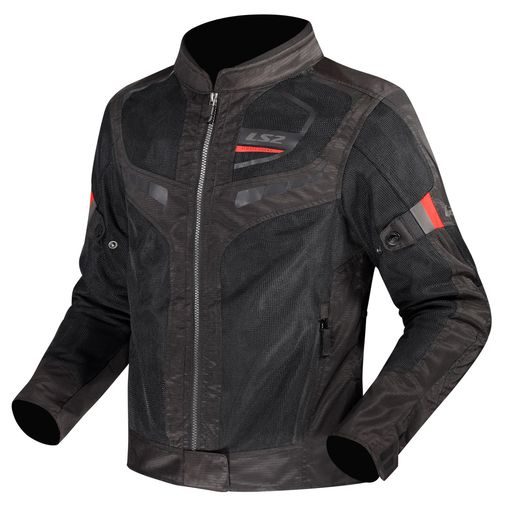 LS2 GARDA AIR LADY JACKET BLACK RED