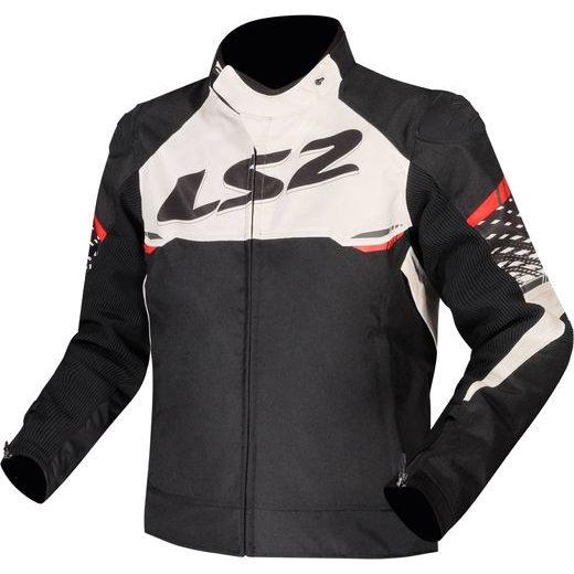 LS2 APEX MAN JACKET BLACK WHITE RED M