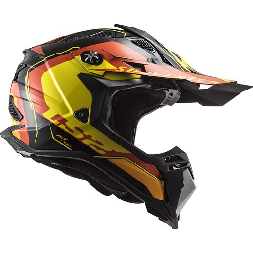 LS2 MX700 SUBVERTER ARCHED BLACK YELLOW RED