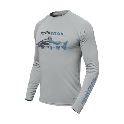 FINNTRAIL LONGSLEEVE WAVE FISH GREY