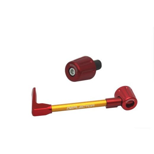 LEVER GUARD ACCOSSATO WITH GOLD HOSE AND JOINT LEFT, ALUMINIUM