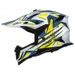 CROSS HELMET IXS IXS363 2.0 X12045 WHITE MATT-BLUE-YELLOW FLUO L