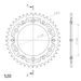 REŤAZOVÁ SADA EK - STRIEBORNÝ REŤAZ 520 DEX, X-KRÚŽOK, KOLIESKO SUPERSPROX, ROZETA SUPERSPROX STEALTH PRE HONDA CRF 230 L 2009