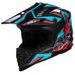 CROSS HELMET IXS IXS363 2.0 X12045 BLACK MATT-PETROL-RED L
