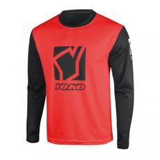 Motokrosový dres YOKO SCRAMBLE čierno / červený L