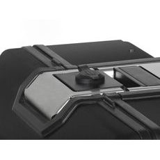 Kompletná sada bočných čiernych hliníkových kufrov SHAD TERRA BLACK, 36/47 l litrov, vrátane montážnej sady SHAD BMW F 650 GS/ F 700 GS/ F 800 GS