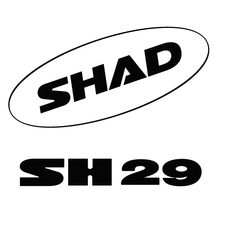 Nálepky SHAD D1B291ETR biela pre SH29