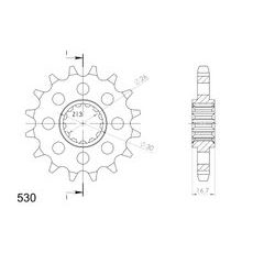 REŤAZOVÉ KOLIEČKO SUPERSPROX CST-333:16 16T, 530