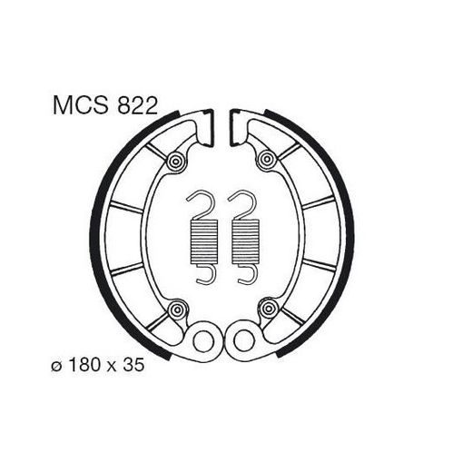 BRZDOVÉ ČEĽUSTE LUCAS MCS 822