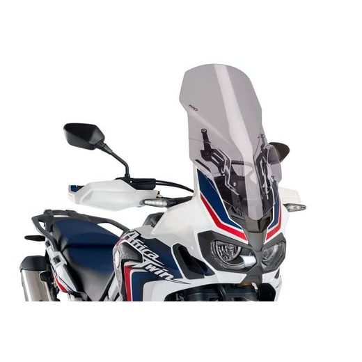 PLEXI ŠTÍT PUIG TOURING WITH SUPPORT + PROTECTION 9156H DYMOVÉ