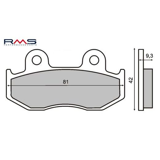 BRZDOVÉ OBLOŽENIE RMS 225100270 ORGANICKÉ