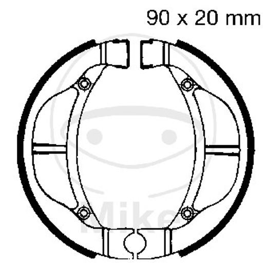 BRZDOVÉ ČEĽUSTE -SADA EBC K715 VRÁTANE PRUŽÍN