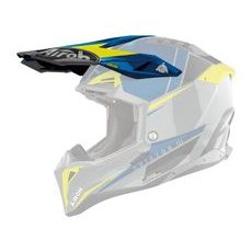 KŠILT PRO PŘILBU AVIATOR 3, AIROH (SPIN - ŽLUTO MODRO LESKLÝ)
