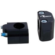 SADA NA ZVÝŠENIE RIADIDIEL + 25 MM (PRIEMER 22 &GT; 28,6 MM) VR. SKRUTIEK, RTECH (ČIERNA)