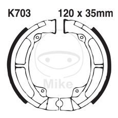 BRZDOVÉ ČEĽUSTE -SADA EBC K703G DRÁŽKOVANÝ VRÁTANE PRUŽÍN