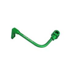 LEVER GUARD ACCOSSATO WITH GREEN HOSE AND JOINT LEFT, ALUMINIUM