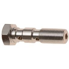 PRIETOKOVÝ SKRUTKA DVOJITÝ M10 X 1 MM (POCHROMOVANÁ OCEĽ)