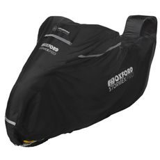 PLACHTA NA MOTORKU STORMEX PRE (S PROSTOREM PRE KUFOR), OXFORD (ČIERNA)