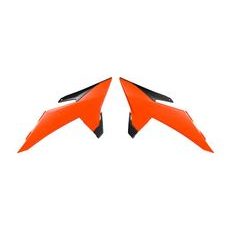 SPOJLERY CHLADIČA KTM, RTECH (NEON ORANŽOVÁ, ČIERNA)
