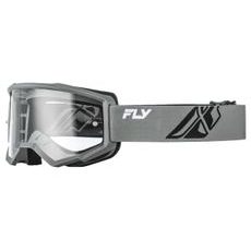 OKULIARE FOCUS, FLY RACING - USA DETSKÉ (SIVÉ/ČIERNA - ČÍRE PLEXI)