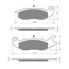 BRZDOVÉ OBLOŽENIE GOLDFREN 210 AD