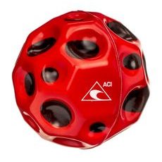 HOPÍK (SKÁKACIA LOPTIČKA) PRIEMERU 7 CM, ČERVENO-ČIERNY S LOGOM ACI