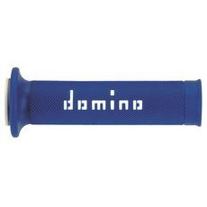 GRIPY A010 (ROAD) DĹŽKA 120 + 125 MM, DOMINO (MODRO-BIELE)