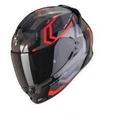 SCORPION PRILBA NA MOTOCYKEL EXO-491 SPIN, ČIERNA/ČERVENÁ