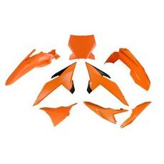 SADA PLASTOV 6 DIELOV KTM, RTECH (ORANŽOVÁ -ČIERNA) OEM FARBY