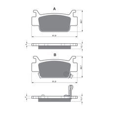 BRZDOVÉ OBLOŽENIE GOLDFREN 240 K5