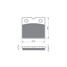 BRZDOVÉ OBLOŽENIE GOLDFREN 072 S3