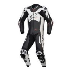 ALPINESTARS GP PLUS V4 SPRINT – MOTOCYKLOVÁ KOMBINÉZA (ČIERNA/BIELA/ČERVENÁ FLUO) 2025