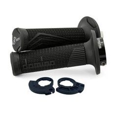 GRIPY LOCK-ON D100 (OFFROAD) DĹŽKA 125/130 MM (2 VAČKY), DOMINO (ČIERNE)