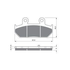 BRZDOVÉ OBLOŽENIE GOLDFREN 265 AD