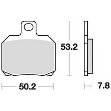 BRZDOVÉ DOŠTIČKY, BRAKING (SEMI-METALICKÁ ZMES SM1) 2 KS V BALENÍ