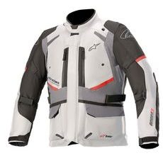BUNDA ANDES DRYSTAR 2022, TECH-AIR 5 KOMPATIBILNÝ, ALPINESTARS (SVETLE ŠEDÁ/TMAVĚ ŠEDÁ/ČERNÁ/ČERVENÁ)