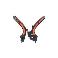 PROTEKTORY RÁMU KTM, RTECH (SADA, ČIERNO-ORANŽOVÉ)