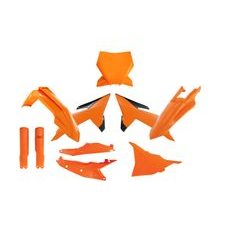 SADA PLASTOV 7 DIELOV KTM, RTECH (ORANŽOVÁ, ČIERNA)