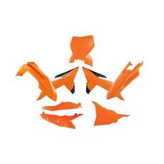 SADA PLASTOV 6 DIELOV KTM, RTECH (ORANŽOVÁ, ČIERNA)