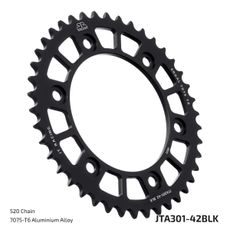 DURALOVÁ ROZETA PRE SEKUNDÁRNE REŤAZY TYPU 520, JT (ČIERNA, 42 ZUBOV)