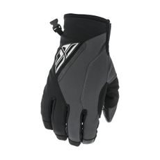RUKAVICE TITLE, FLY RACING - USA (ČERNÁ/ŠEDÁ)