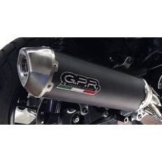 SLIP-ON EXHAUST GPR PENTASCOOTER HON.267.CAT.PE MATTE BLACK INCLUDING REMOVABLE DB KILLER, LINK PIPE AND CATALYST