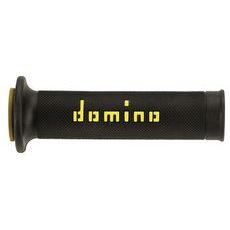 GRIPY A010 (ROAD) DĹŽKA 120 + 125 MM, DOMINO (ČIERNO-ŽLTÉ)