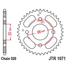 REŤAZOVÁ ROZETA JT JTR 1071-31 31 ZUBOV,520