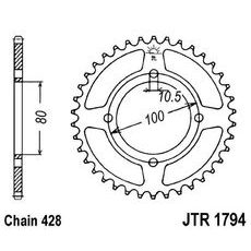REŤAZOVÁ ROZETA JT JTR 1794-45 45 ZUBOV,428