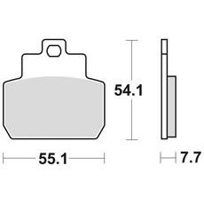 BRZDOVÉ DOŠTIČKY, BRAKING (SEMI-METALICKÁ ZMES SM1) 2 KS V BALENÍ