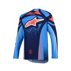 ALPINESTARS TECHSTAR NOMUR – MOTOKROSOVÝ DRES NA MX A ENDURO (TMAVO MODRÁ/ORANŽOVÁ/MODRÁ) 2026