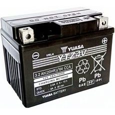 MOTOCYKLOVÁ BATÉRIA 12V, YTZ4V, 3,2AH, 64A, BEZÚDRŽBOVÁ SUPER MF AGM 113X70X85, YUASA ORIGINÁL (VR. BALENIE ELEKTROLYTU)