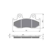 BRZDOVÉ OBLOŽENIE GOLDFREN 267 S3